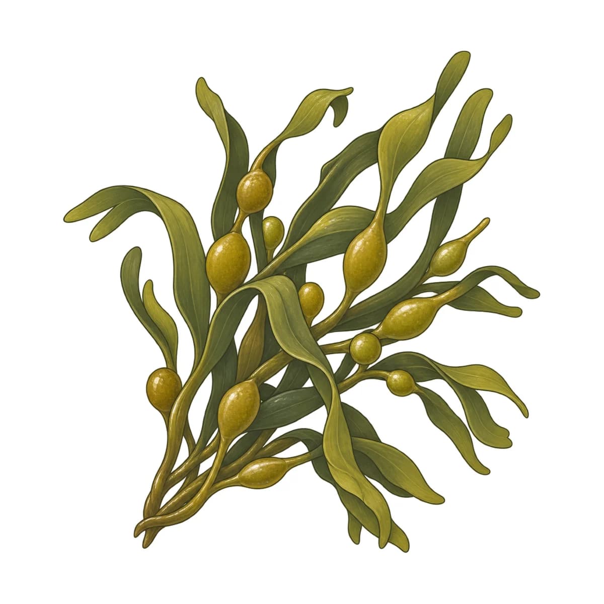 Kelp, botanical drawing